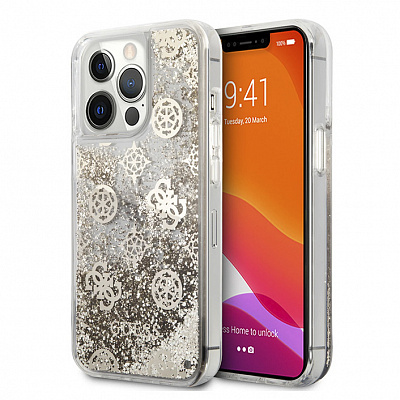Чехол CG Mobile Guess Liquid Glitter Peony для iPhone 13 Pro,