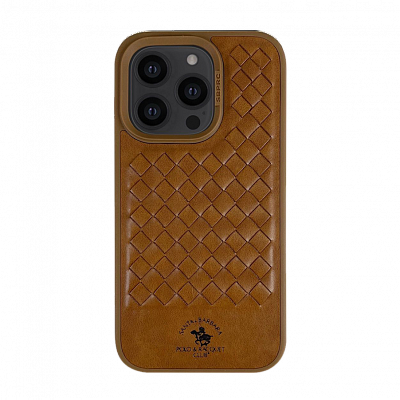 Чехол накладка iPhone 15 Pro 6.1" Polo Ravel Series Leather,