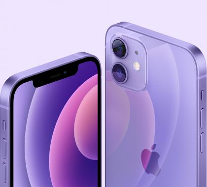 Apple представляет iPhone 12 и iPhone 12 mini в свежем фиолетовом цвете