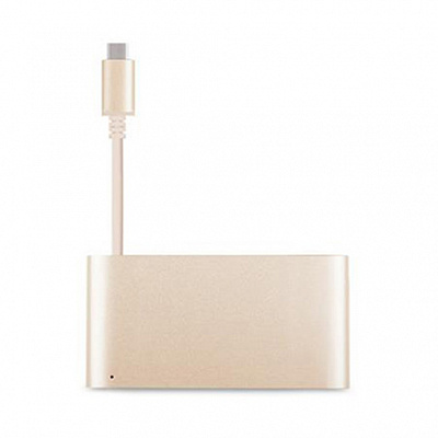 Адаптер Moshi USB-C Multiport Adapter, золотой