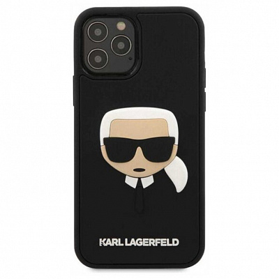 Чехол Karl Lagerfeld 3D для iPhone 12/12Pro, черный
