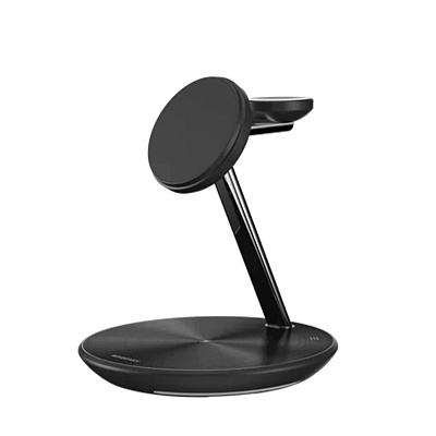 Зарядная станция SwitchEasy MAAIWA130BK22 PowerStation 5 in 1 Magnetic Wireless Charging Stand, 