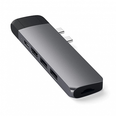 USB-хаб Satechi Aluminum Pro Hub с Ethernet