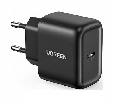СЗУ с кабелем UGREEN CD250 (50581) USB-C 25W PD Charger + C-C 2M Cable EU, черный