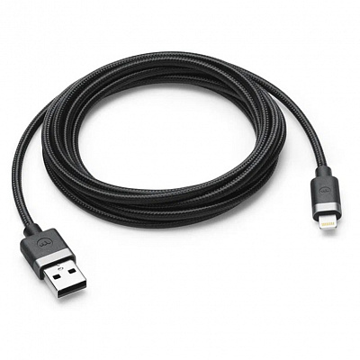 Кабель Mophie Lightning to USB-A, 3 м, черный