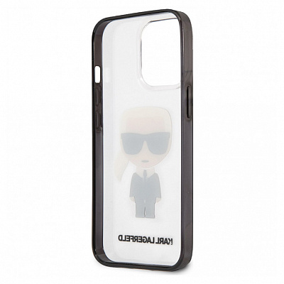 Чехол Karl Lagerfeld SILICONE IKONIK для iPhone 13 ProMax, прозрачный