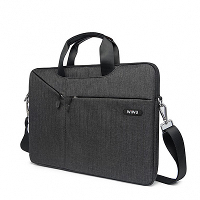 Защитный чехол для Macbook WIWU 15.4-16" Gent Business handbag, черный