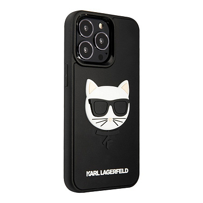 Чехол Karl Lagerfeld 3D CHOUPETTE для iPhone 13 Pro, черный