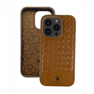 Чехол накладка iPhone 15 Pro Max 6.7" Polo Ravel Series Leather,
