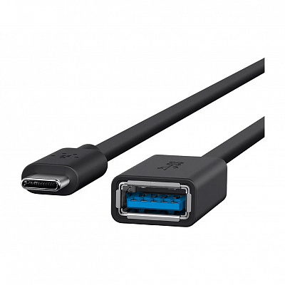 Переходник Belkin 3.0 USB-C to USB-A Adapter, 0,14 м, черный