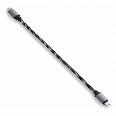 Кабель Satechi USB-C to Lightning MFI Cable, 25 см, "серый космос"