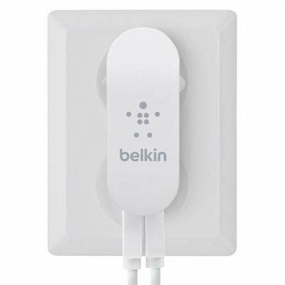 СЗУ Belkin 2-Port USB Swivel Wall Charger, белый