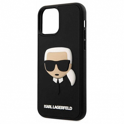 Чехол Karl Lagerfeld 3D для iPhone 12/12Pro, черный