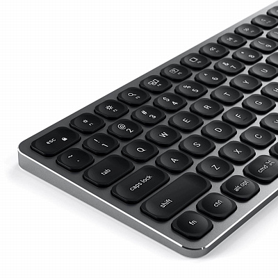 Беспроводная клавиатура Satechi Aluminum Bluetooth Wireless Keyboard, серый космос