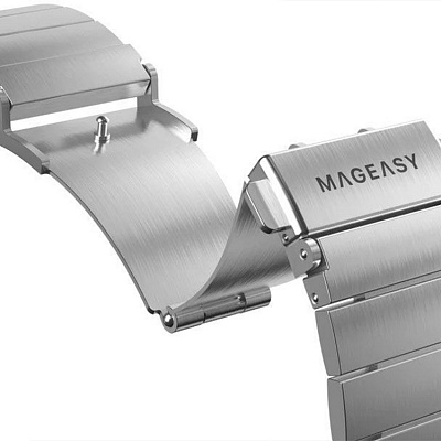 Ремешок для часов из нержавеющей стали SwitchEasy Maestro Stainless steel band для Apple Watch 42/44/45mm,