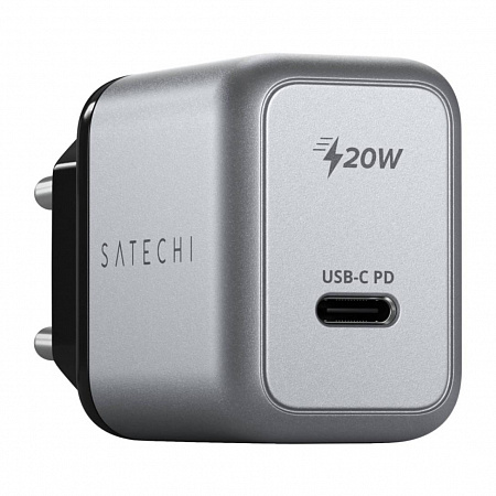 Сетевое зарядное устройство Satechi 20W USB-C PD Wall Charger, "серый космос"