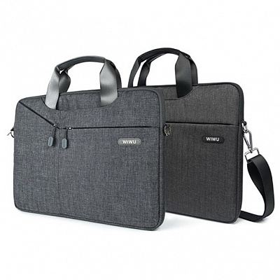 Защитный чехол для Macbook WIWU 15.4-16" Gent Business handbag, черный