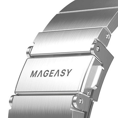 Ремешок для часов из нержавеющей стали SwitchEasy MAW801034BK22 Maestro Stainless steel band для Apple Watch 38/40/41mm,