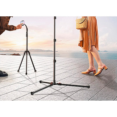 Трипод UGREEN LP585 (15647) Tripod Stand 1.7m For Tablet and Phone для планшета и смартфона,  черный