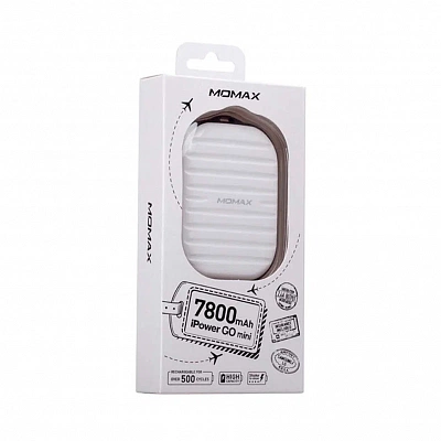 Портативный аккумулятор Momax iPower Go mini 7800 mAh, белый