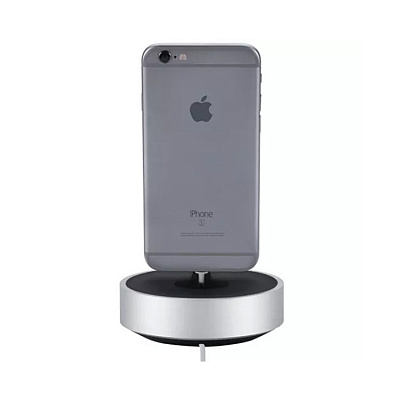 Подставка-док станция Just Mobile HoverDock для iPhone,алюминий,серебристый