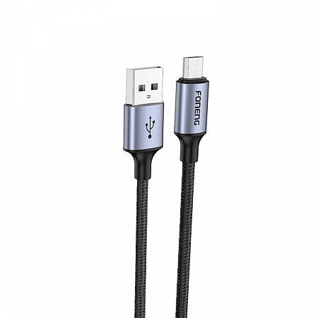 Кабель Foneng X95 USB-A-Lightning, 1.2м, черный