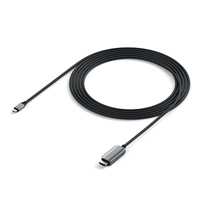 Кабель Satechi USB-C to HDMI 2.1 8K, серый космос