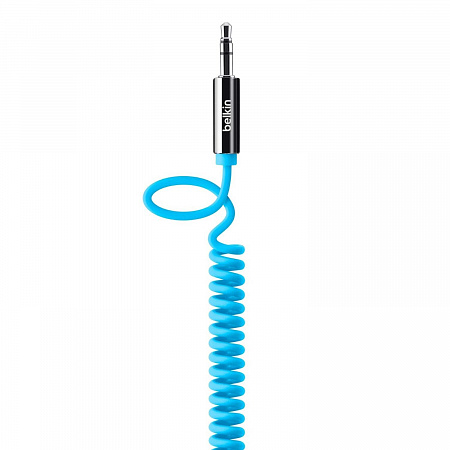 Кабель Belkin Mixit Coiled Audio Cable, синий