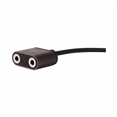 Аудиоразветвитель Moshi на 2 порта, 3,5 мм, черный