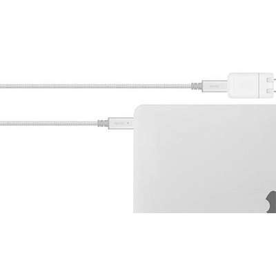 Кабель Moshi Integra USB-C to USB-C, 2 м, серебристый