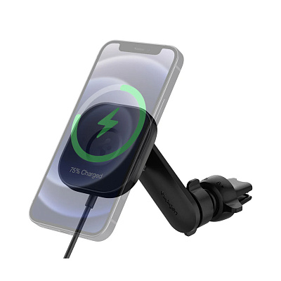 Автомобильный держатель Spigen OneTap Pro Wireless Magnetic Car Charger Air Vent
