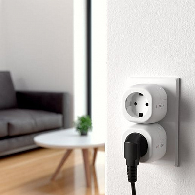 Умная розетка Satechi Homekit Smart Outlet, белый