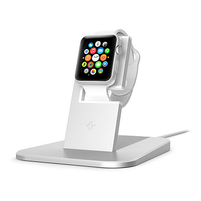 Подставка алюминиевая Twelve South HiRise Stand for Apple Watch, серебристый
