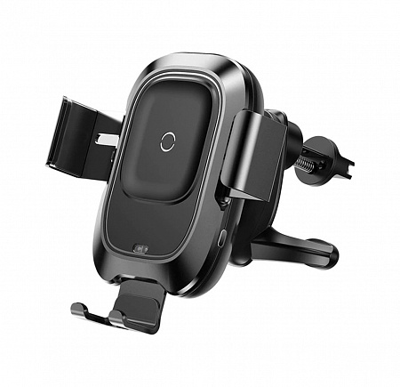 Автодержатель Baseus с беспроводной зарядкой Smart Vehicle Bracket Wireless Charger Black (WXZN-01)