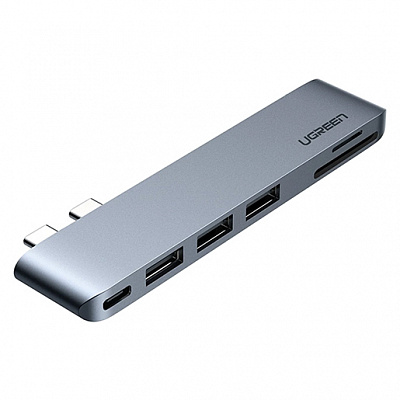 Адаптер UGREEN CM251 USB-C Multifunction Adapter мультифункциональный