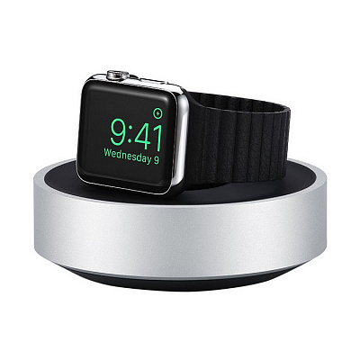 Подставка-док станция Just Mobile HoverDock для Apple Watch,серебристый